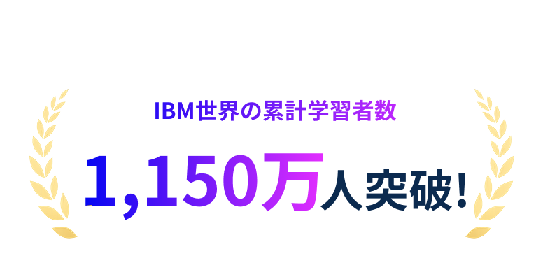 IBM世界の累計学習者数